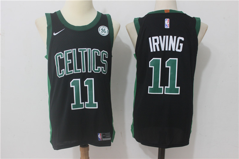 Men Boston Celtics #11 Irving Black New Nike Season NBA Jerseys
